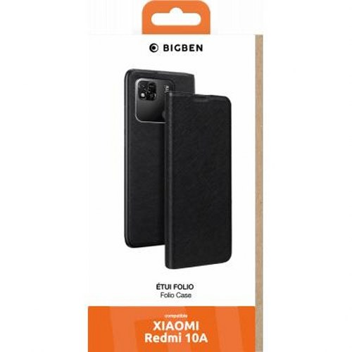 Custodia folio nera Bigben per telefono Xiaomi Redmi 10A.