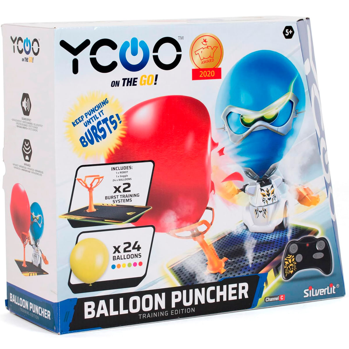 Embalaje de un juguete YCOO Balloon Puncher Training Edition.