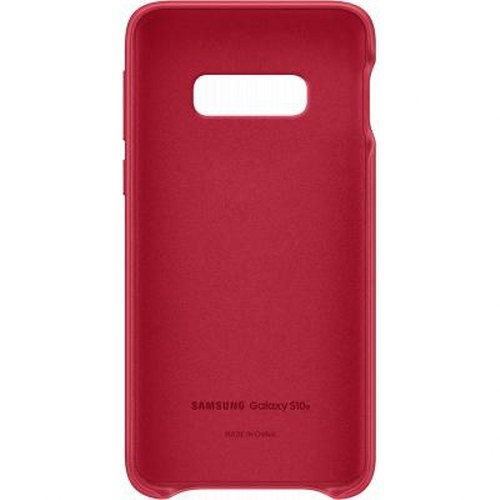 Cover rossa per Samsung Galaxy S10 con ritaglio fotocamera.