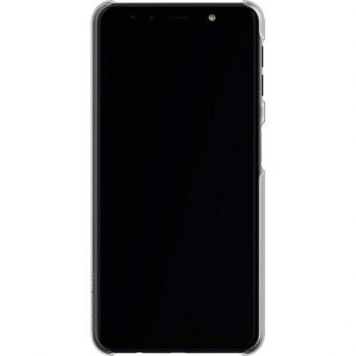 Uno smartphone nero con cornice argentata e schermo nero.