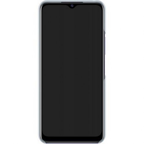 Uno smartphone nero con schermo scuro è mostrato su sfondo bianco.