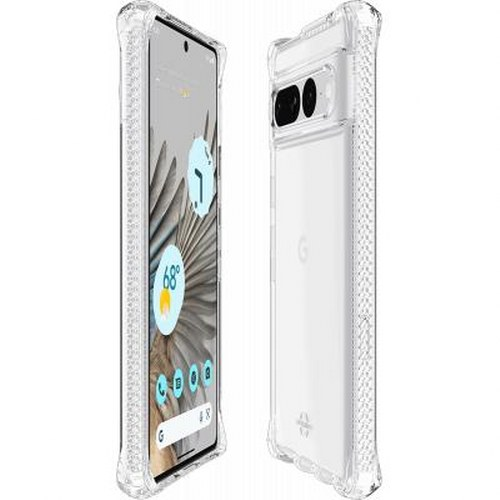 Due custodie trasparenti per telefono con uno smartphone.