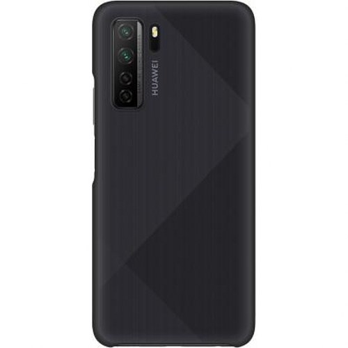 Cover nera Huawei con tre obiettivi e flash.