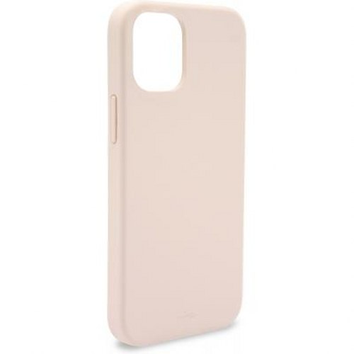 Una cover per telefono rosa pallido con ritaglio per fotocamera.
