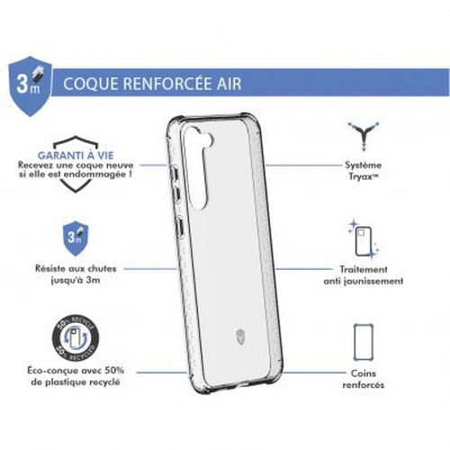 Cover trasparente per telefono con logo "AIR PROTECT", protezione.