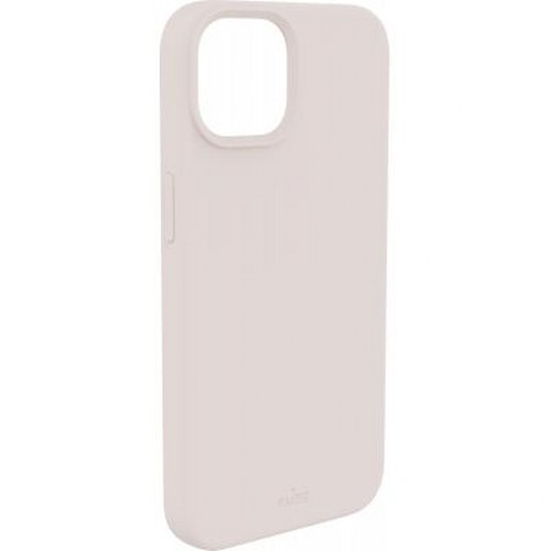 Una semplice custodia bianca per telefono con ritaglio rettangolare per la fotocamera.