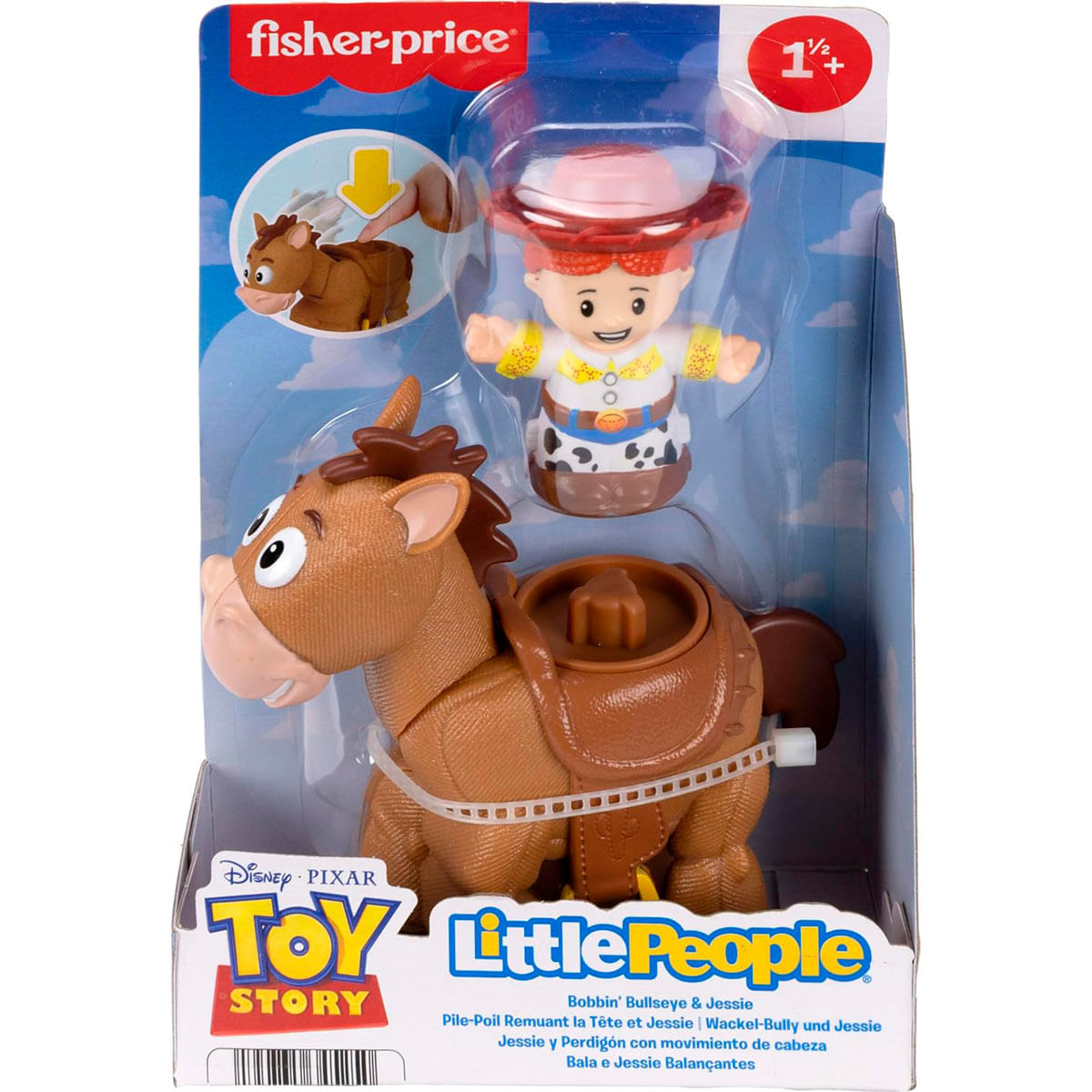 Juguete Fisher-Price Little People de Toy Story con Bullseye y Jessie.