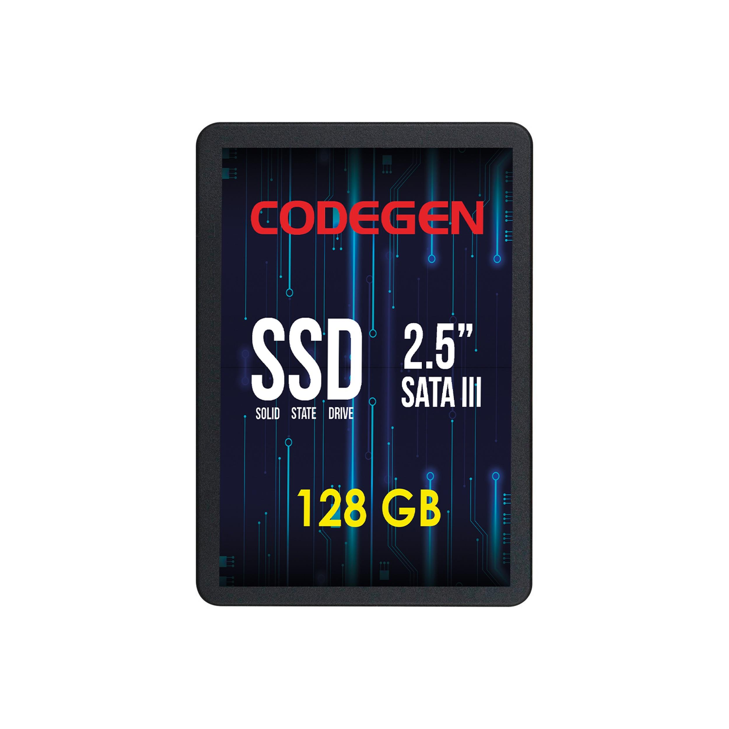 CODEGEN SSD 2,5 inç SATA III 128 GB mavi devre kartı desenli