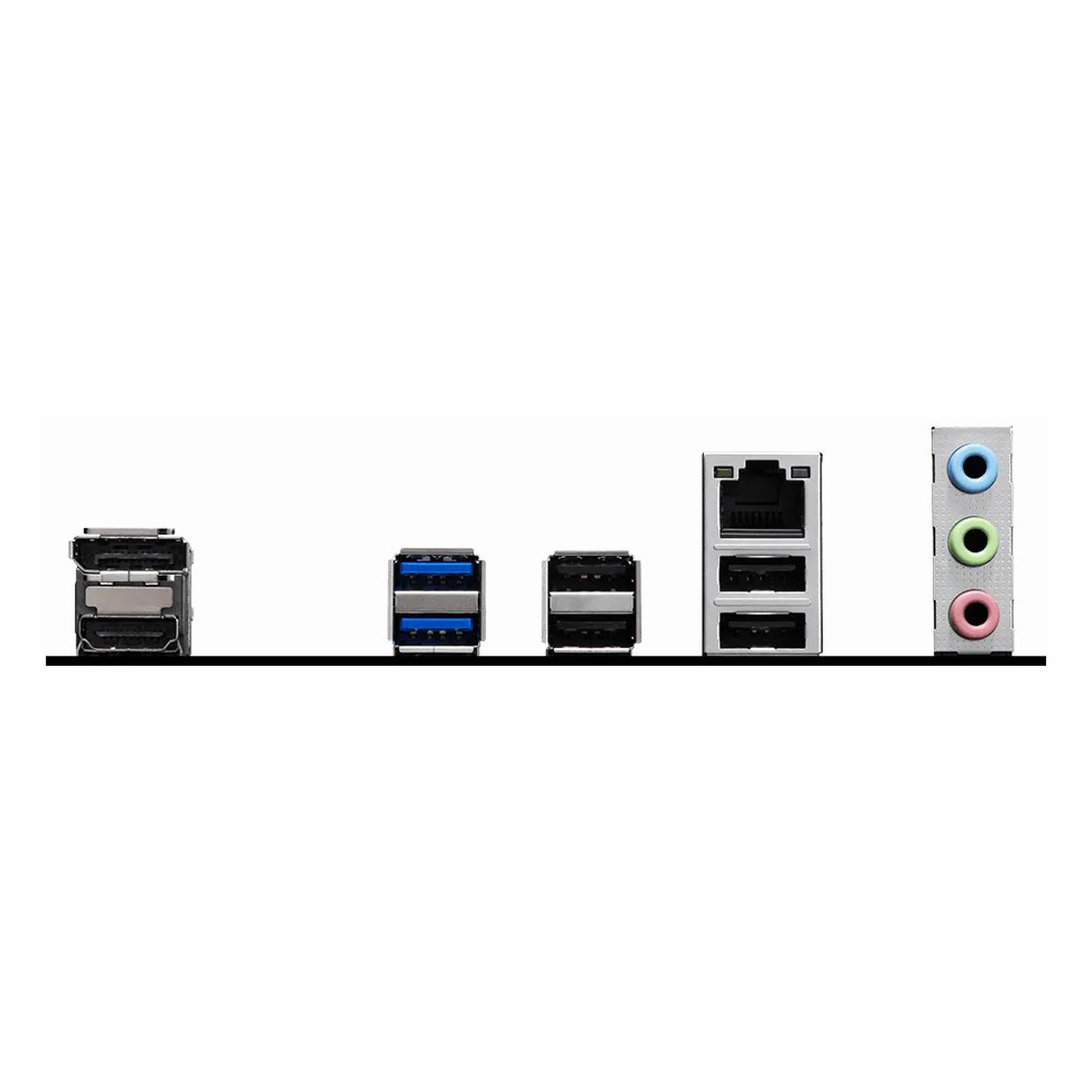Arka panel konektörleri: USB, ağ ve ses bağlantı noktaları.