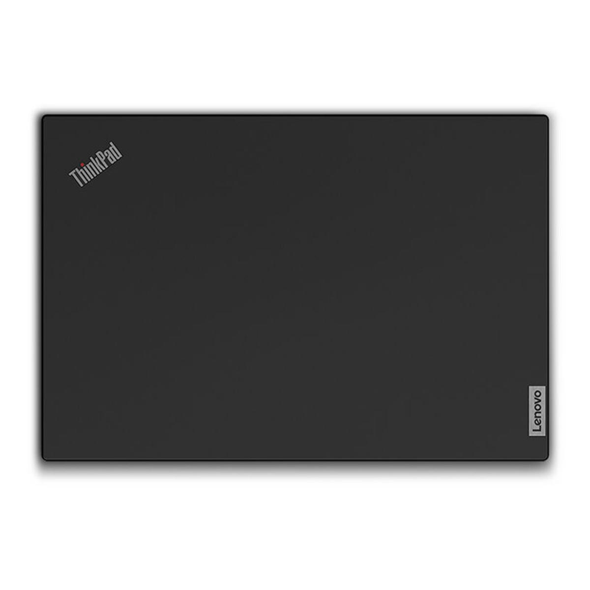 Schwarzes Lenovo ThinkPad Mauspad mit weißem Logo und Schriftzug.