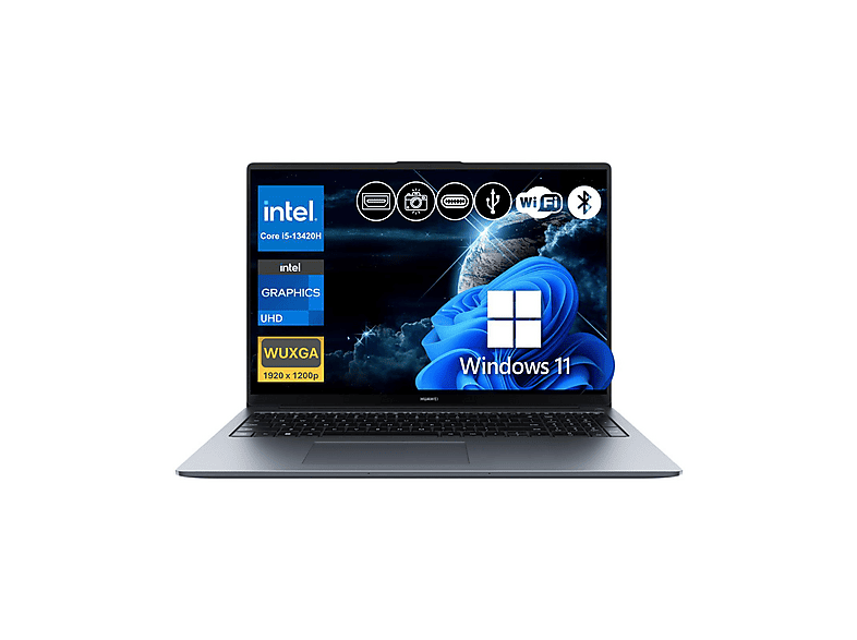 ☆最新Win11☆SSD512GB☆Office2019☆VN770 HUAWEI MateBook D16 FHD IPS (MCLG-W5651 A17) Intel Core i5-13420H