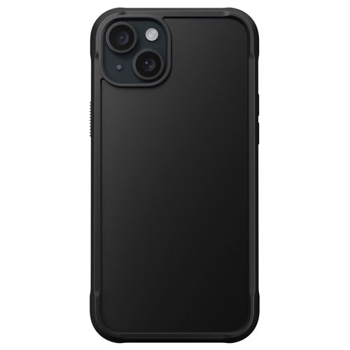 Smartphone nero con due obiettivi della fotocamera in alto a sinistra sul retro.