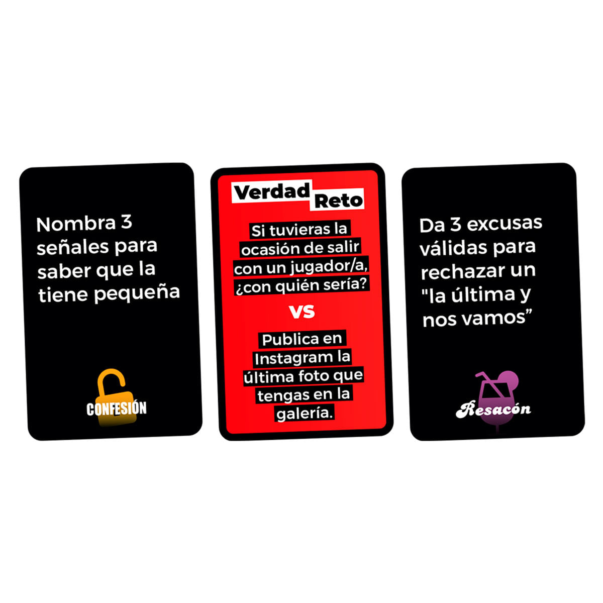 Tres tarjetas: una pide señales, otra cita, otra excusas.