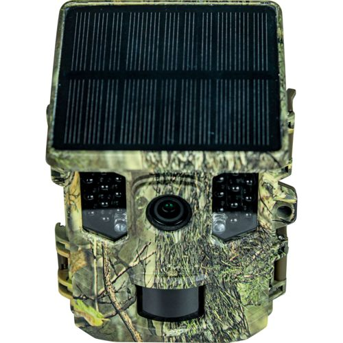 Eine Tarnkamera mit Solarpanel, Linse und IR-LEDs.