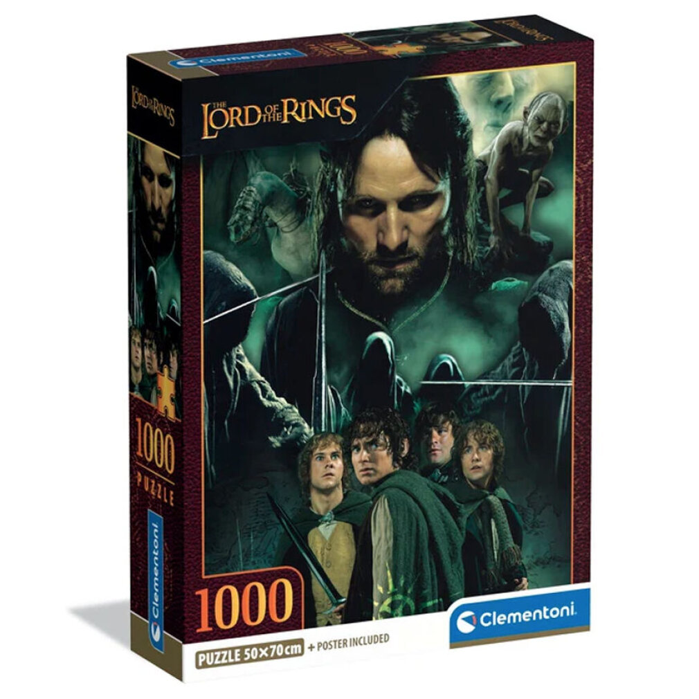 Caja de puzzle El Señor de los Anillos con Aragorn y compañeros.