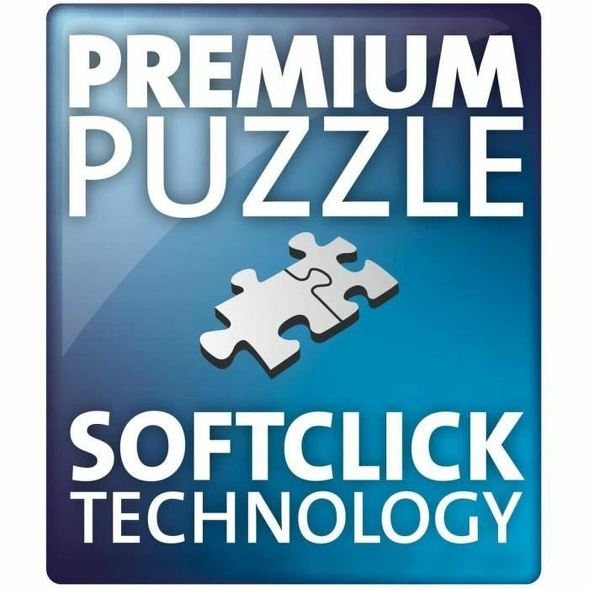 Logo Premium Puzzle Softclick Technology con due pezzi di puzzle interconnessi.