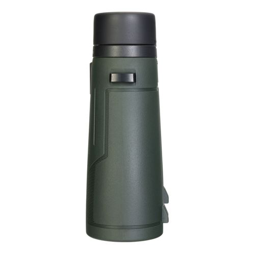 Un monocolo verde scuro con tappo nero e ghiera di messa a fuoco.