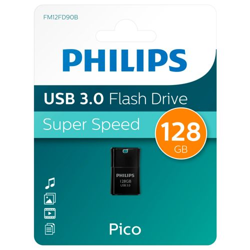 Philips USB 3.0 Pico Flash Drive 128GB, Super Speed.