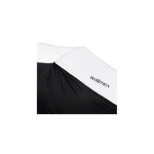 Un tissu noir et blanc avec le logo walimex.