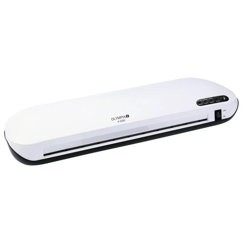 Weier Olympia A3250 Aktenlaminator mit schwarzem Gehäuse und Bedienelementen.
