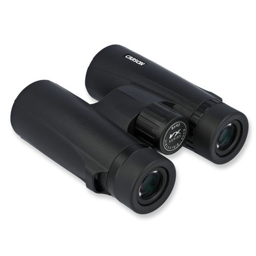Binocolo nero Carson con etichetta "VX SERIES" su sfondo bianco.