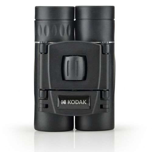 Binocolo Kodak nero con rotella di messa a fuoco e cerniera.