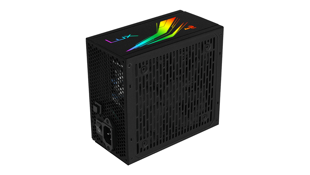 Alimentatore per computer nero con 