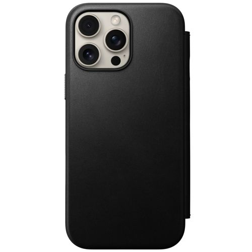 Custodia nera per iPhone con tre fotocamere sul retro.