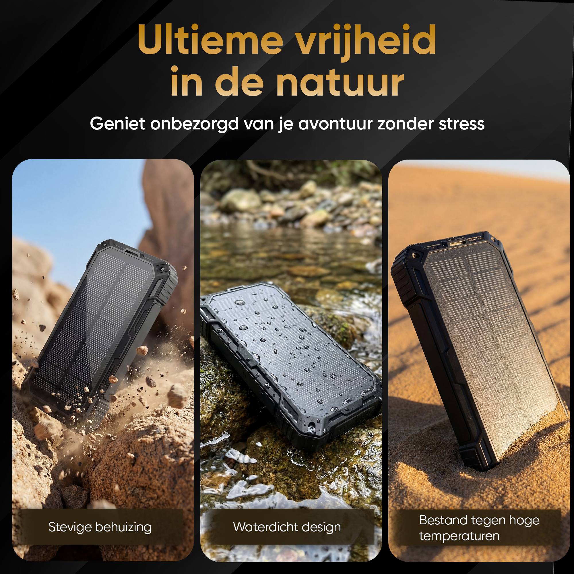 Rugged, waterproof, heat-resistant: A rugged smartphone in various environments.
