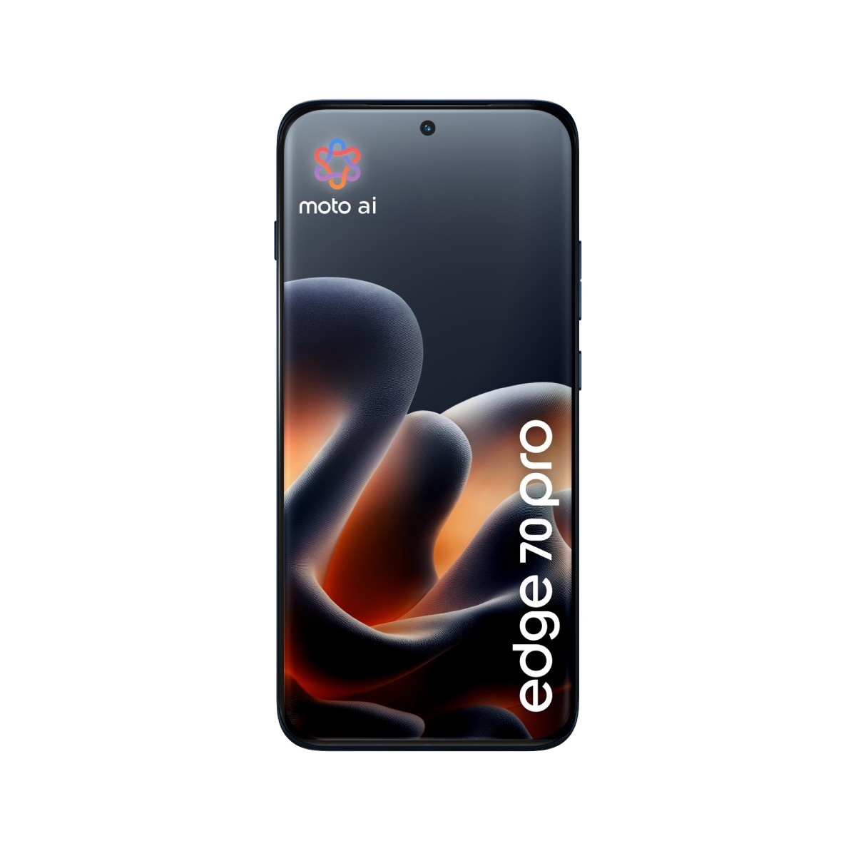 Uno smartphone con il logo moto ai e la scritta "edge 70 pro".