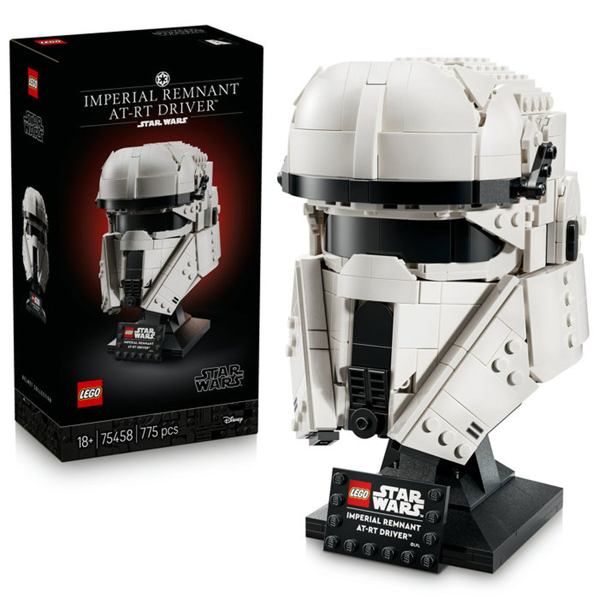 Kit di costruzione LEGO Star Wars AT-RT Driver con scatola.