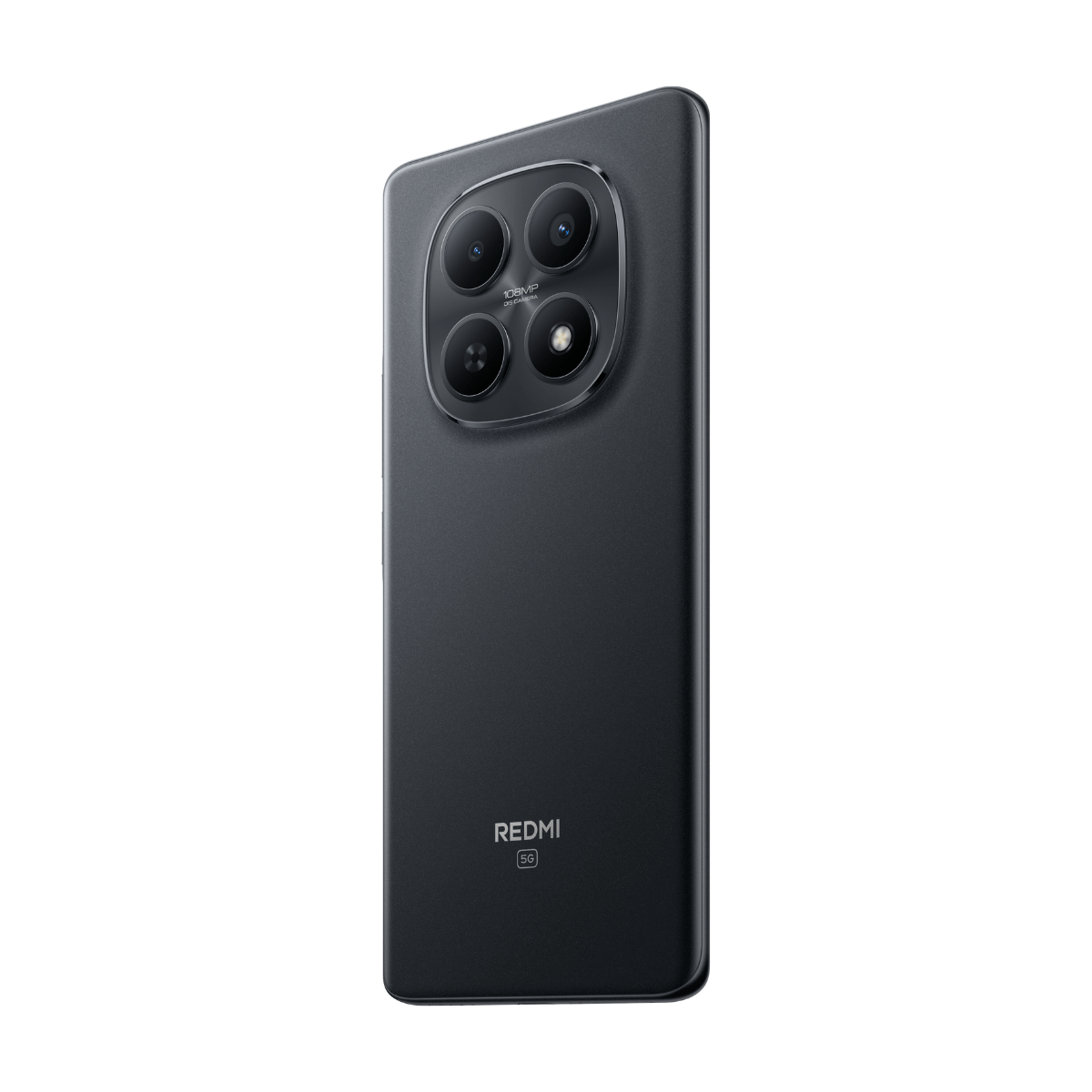 Smartphone grigio scuro con quattro fotocamere e scritta 108MP.