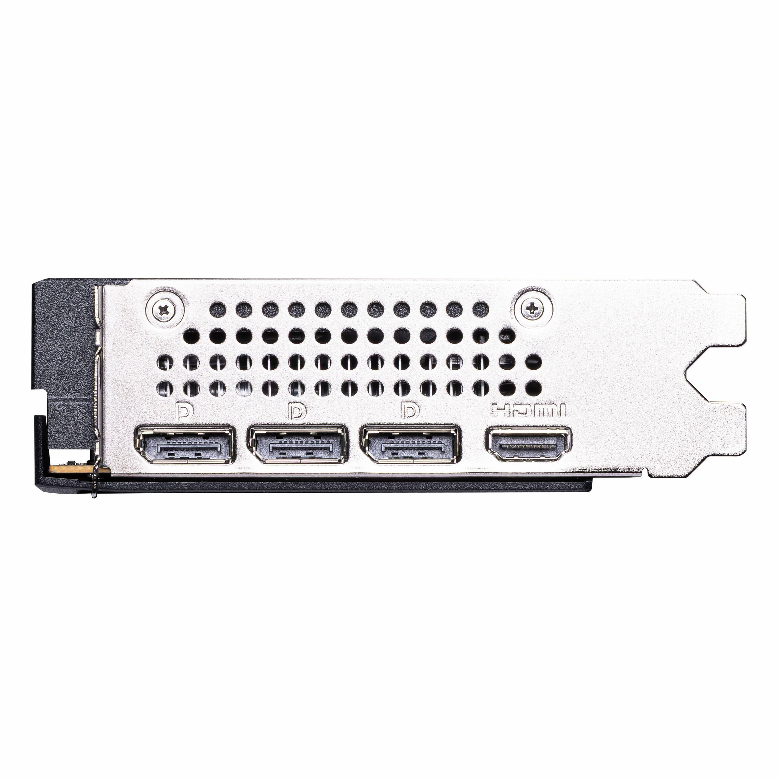Grafik kartı bağlantı yüzü: 3 DisplayPort ve 1 HDMI bağlantı noktası.