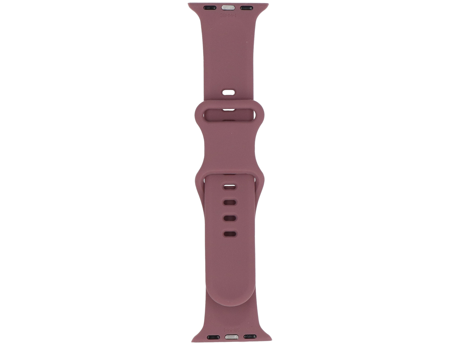 Mauwowy silikonowy pasek do zegarka z zapięciem na pin. Do zegarka 38mm.