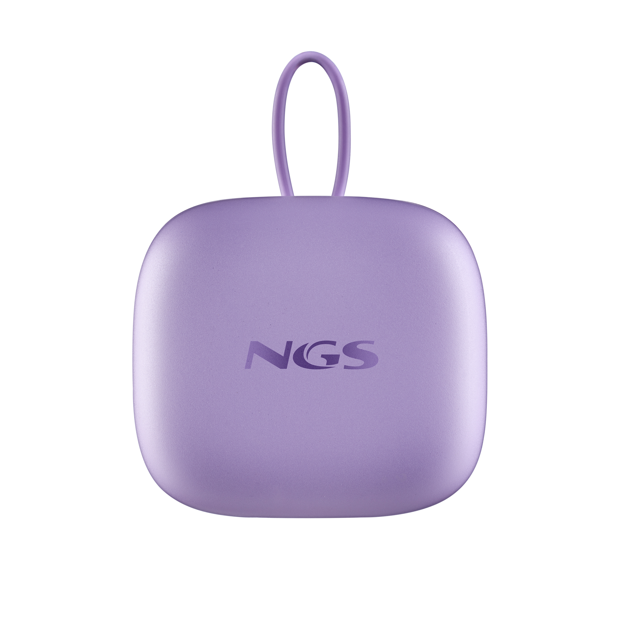 Custodia viola con anello e logo NGS.