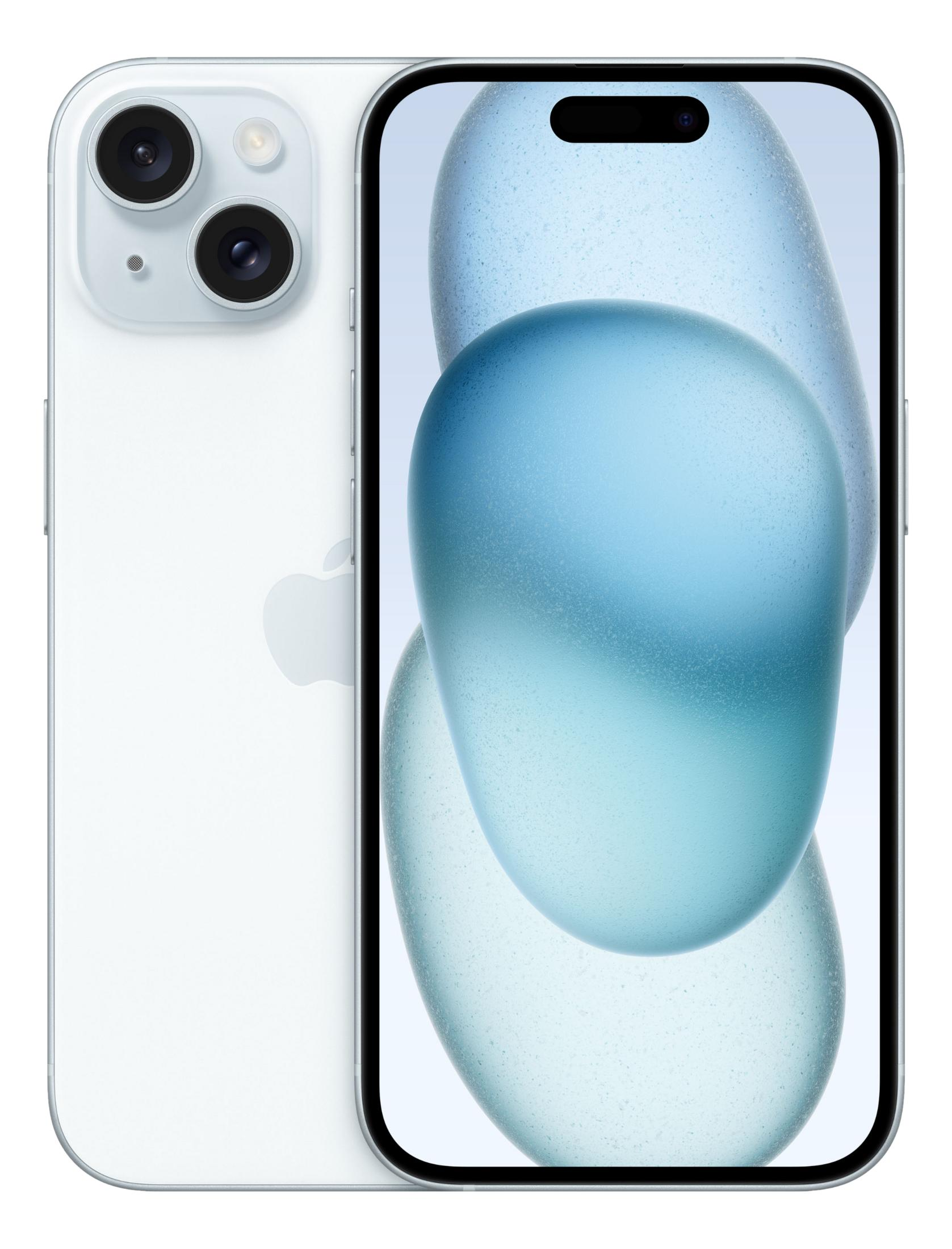 Un iPhone 14 Pro bianco con due fotocamere e un logo Apple sul retro.