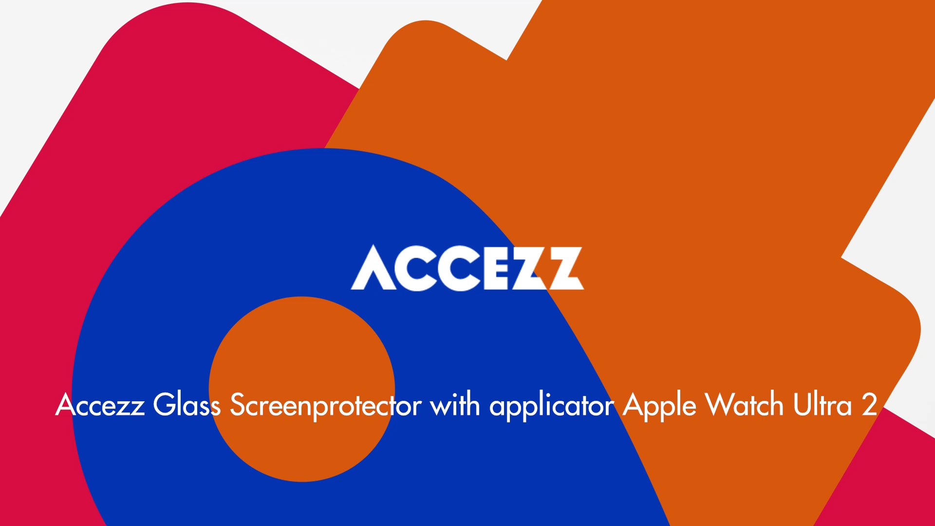 Accezz Glas Screenprotector met applicator Apple Watch Ultra 2.