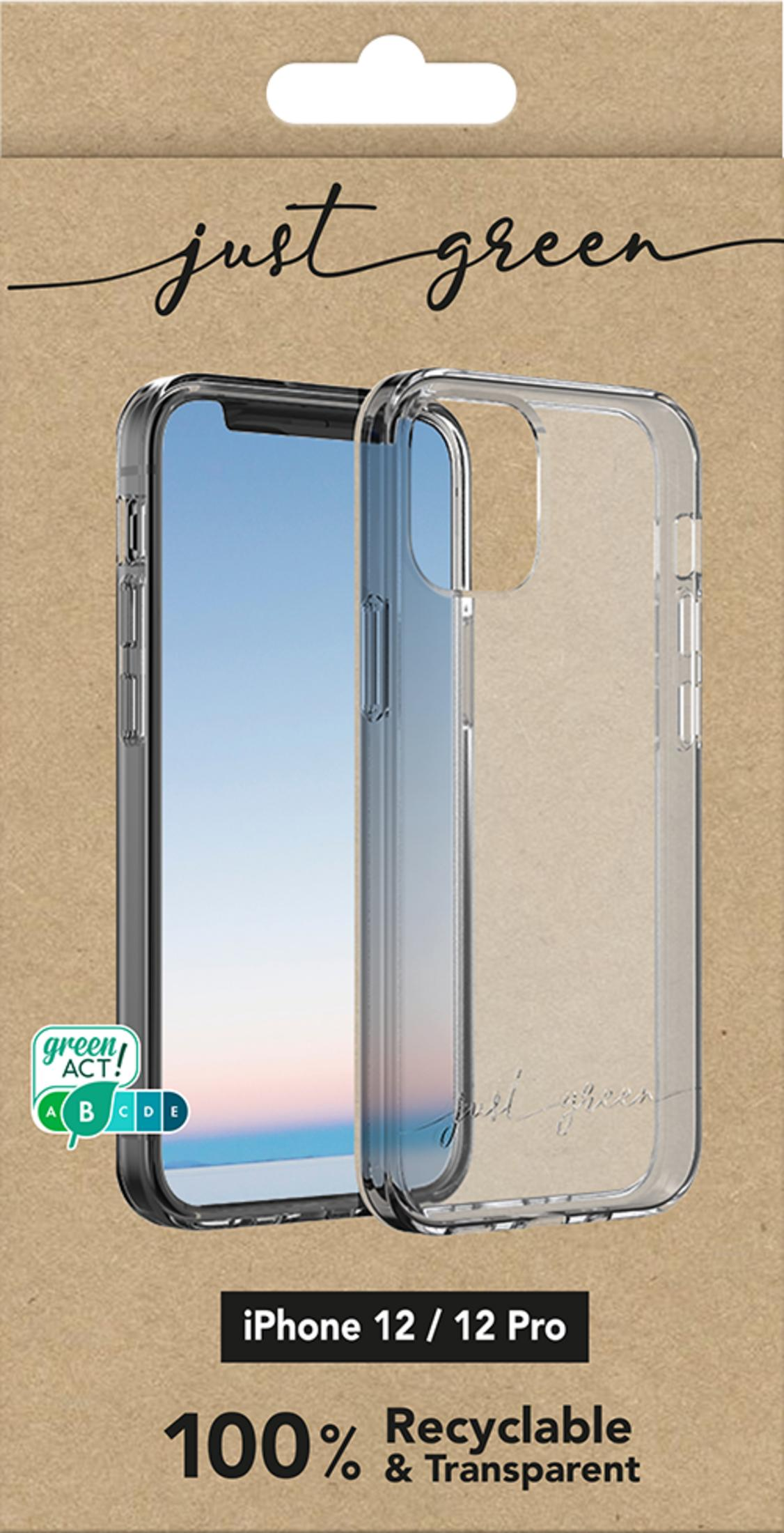 iPhone 12/12 Pro Hülle, 100% recycelbar und transparent.