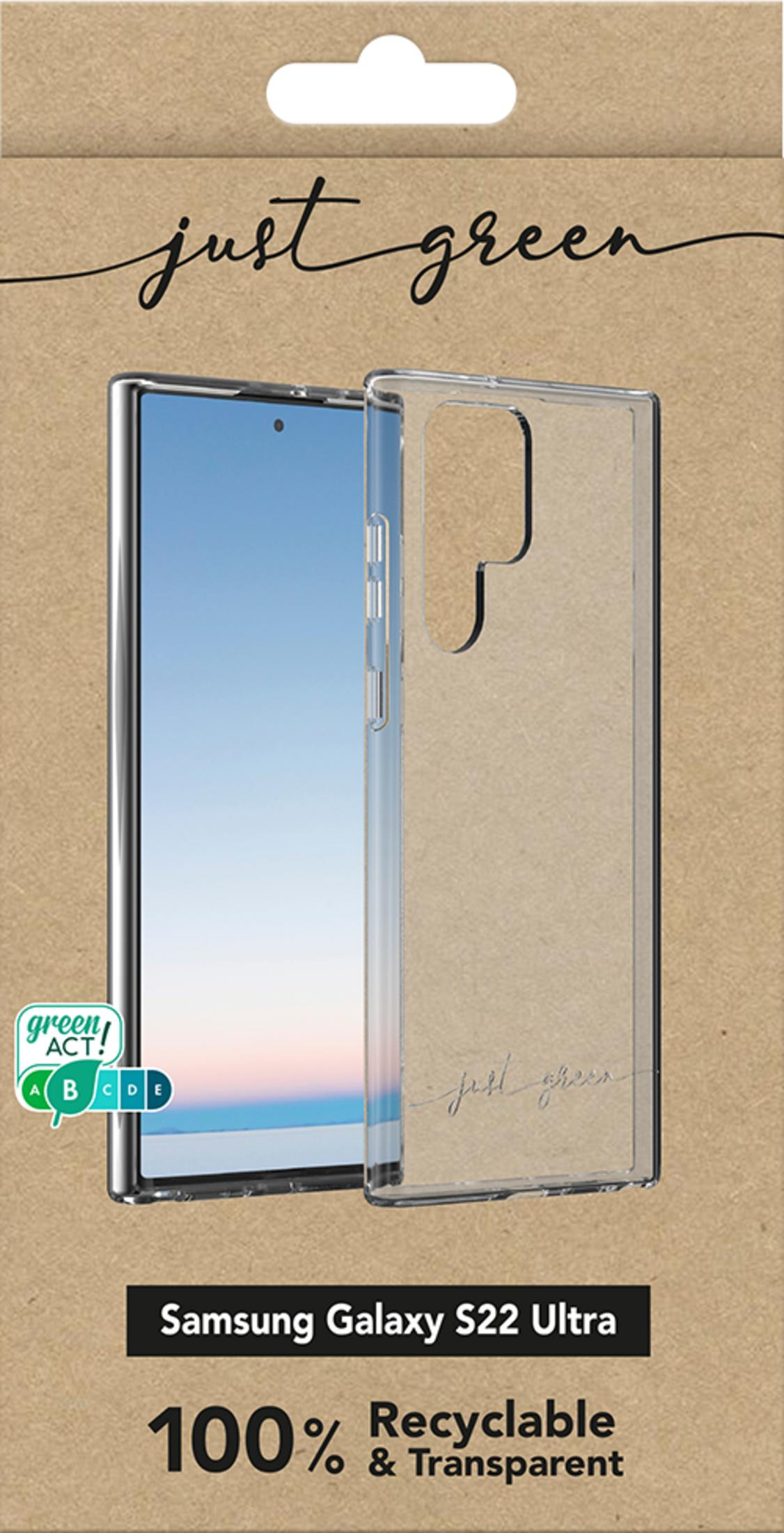 Samsung Galaxy S22 Ultra Hülle, 100% recycelbar & transparent.