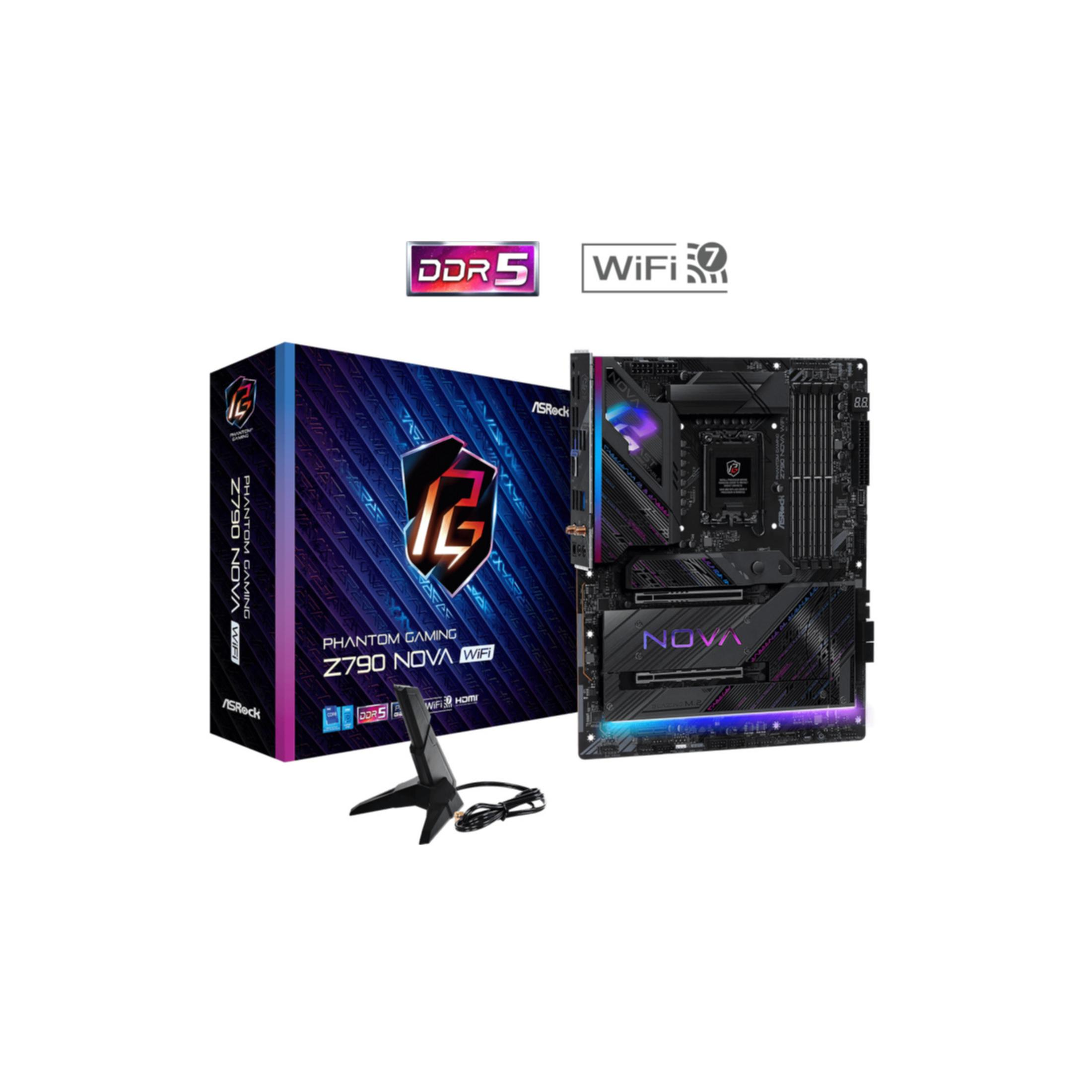 Scheda madre ASRock Z790 Nova WiFi con DDR5 e WiFi 7.