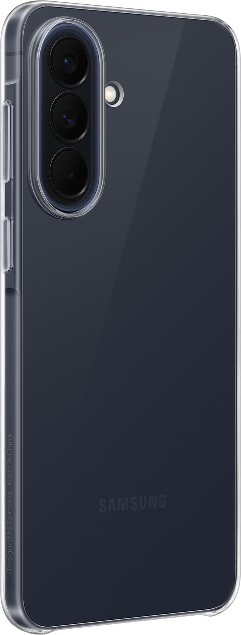 Sötétkék Samsung telefontok kamerákkal és márkajelzéssel.