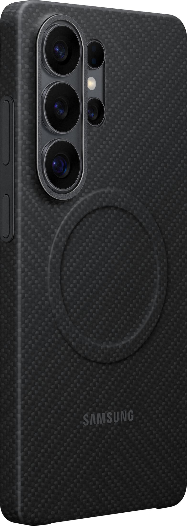 Black smartphone case with camera lenses and SAMSUNG logo.