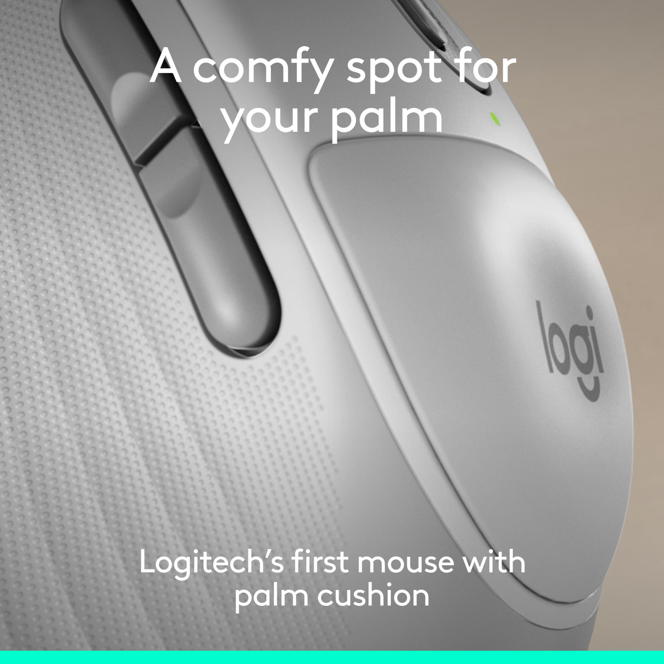 Ein bequemer Platz für Ihre Handfläche. Logitech's erste Maus mit Handballenauflage.