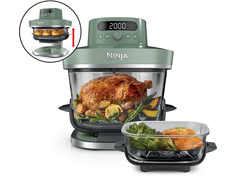 NINJA Crispi Pro 5-in-1 Heissluftfritteuse 2000 Watt Moss Green