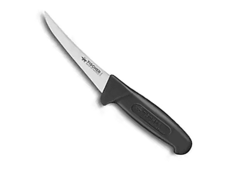 FISCHER Profinox 13 cm Kavisli 1025-13 Sıyırma Bıçağı Siyah