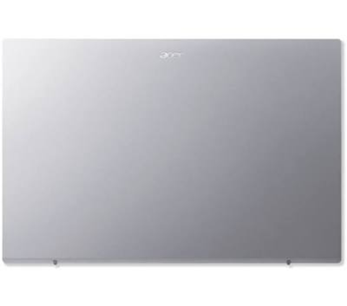 Portátil plateado cerrado con logo de Acer arriba a la izquierda.