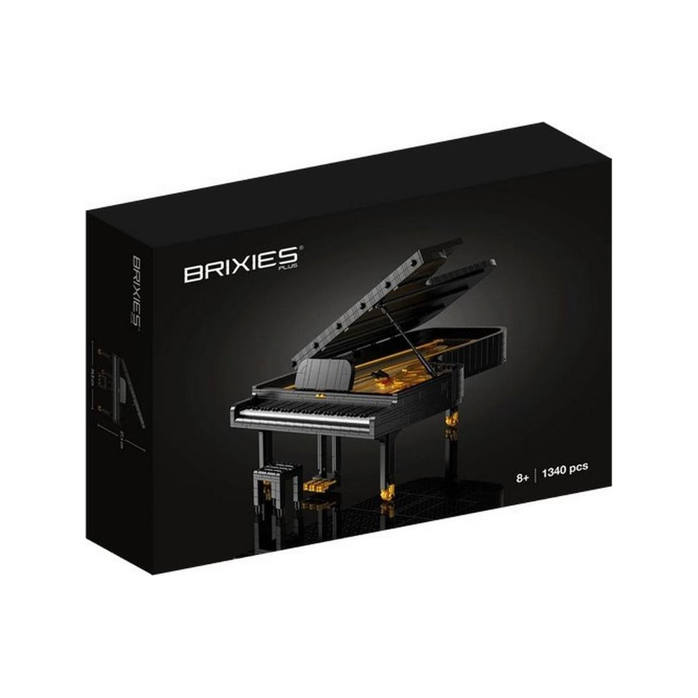 Boîte d'un piano à queue noir avec 1340 pièces pour les 8 ans et plus.