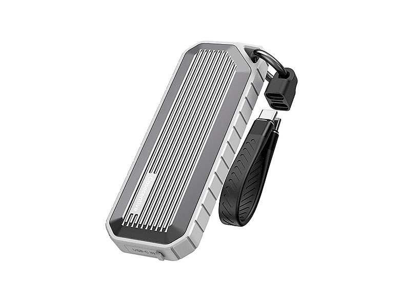 CASECENTIVE Waterproof M.2 NVMe SSD Enclosure 10Gbps Grijs 8 TB External Hard disk