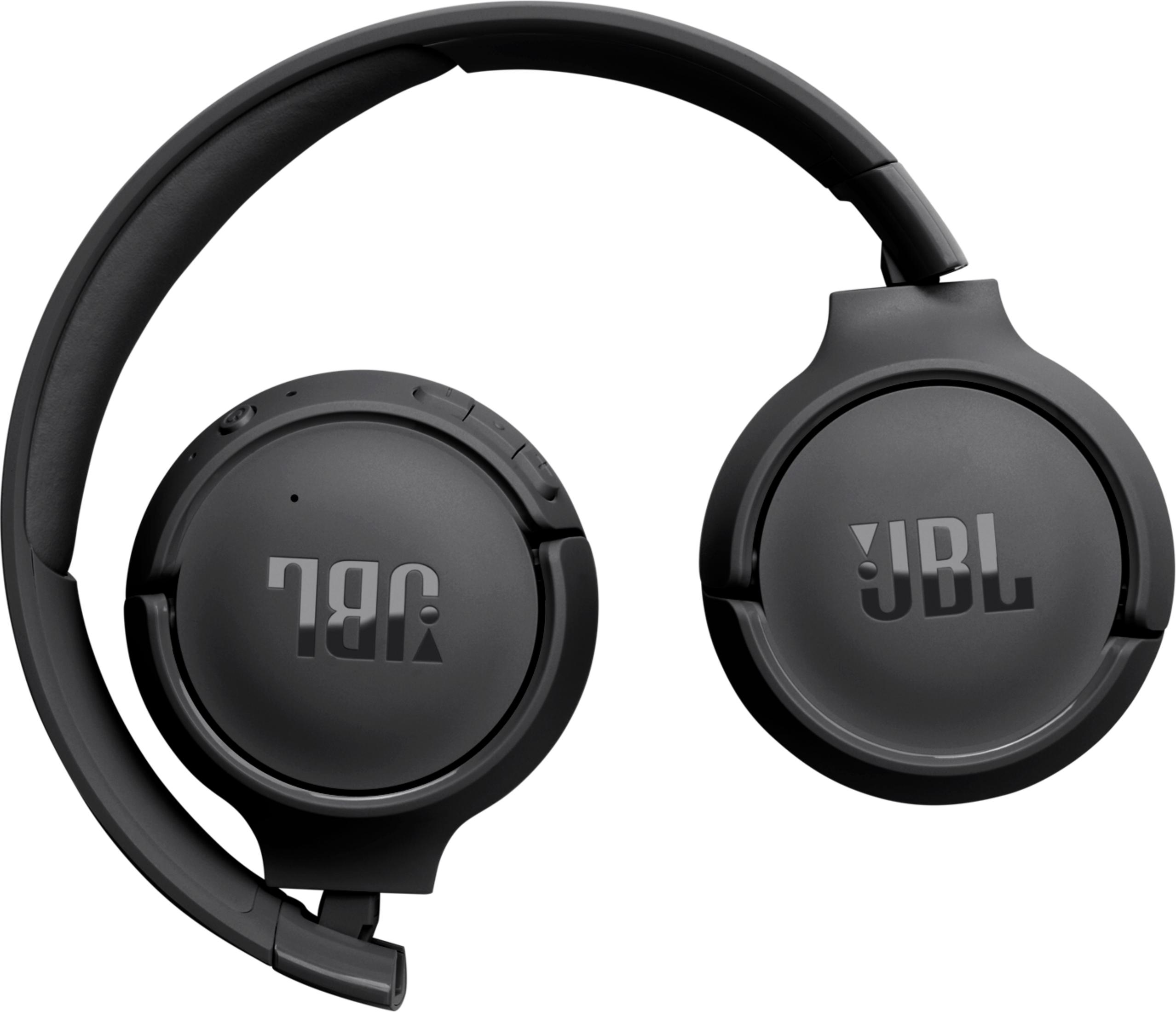 Cuffie JBL nere con archetto e padiglioni imbottiti.