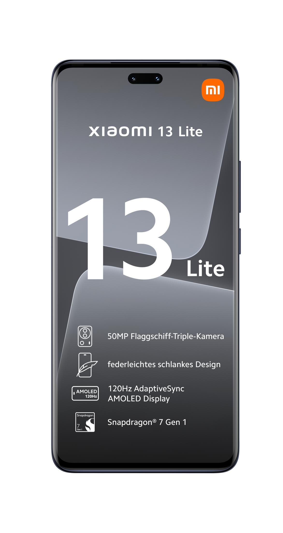 Xiaomi 13 Lite con tripla fotocamera da 50MP e display AMOLED da 120Hz.